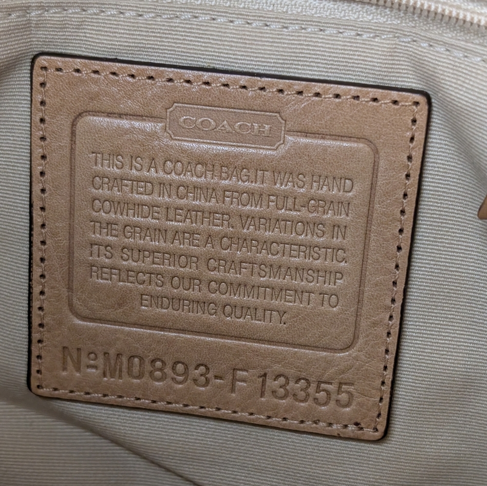 Vintage Coach Yellow Leather Bleecker Crossbody Shoulder Bag F13355 - Picture 14 of 14